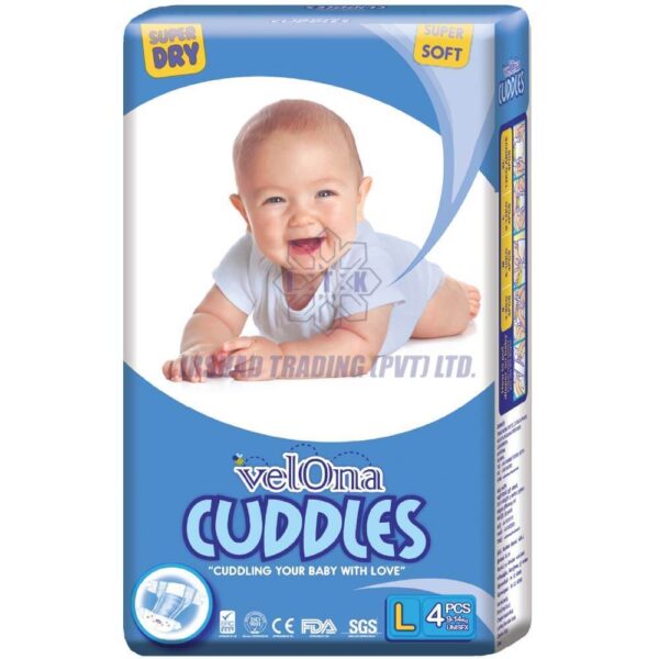 Velona Cuddles 4pcs Super Dry Extra Soft - Large Size