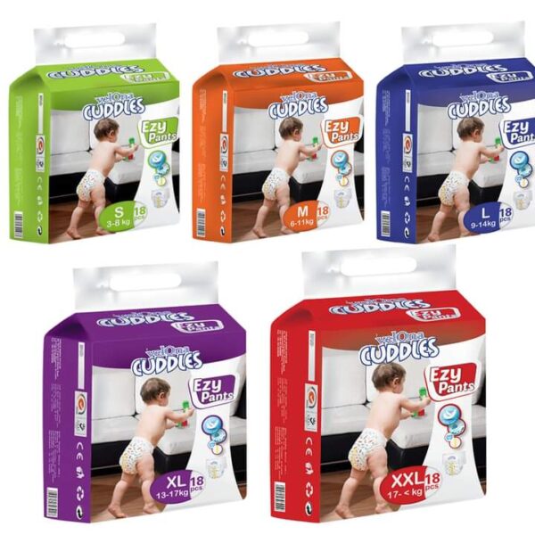 Velona Diapers Small to Large Size