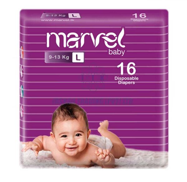 Marvel Baby Disposable Diapers Large Size (16pcs)