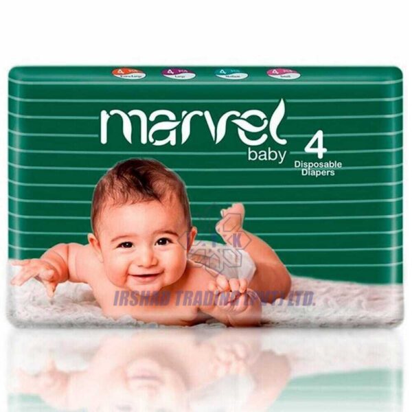 Marvel Baby Disposable Diapers Medium Size (4pcs)