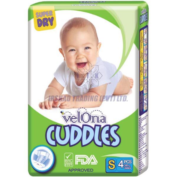 Velona Cuddles 4pcs Super Dry Extra Soft - Small Size