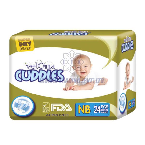 Velona Cuddles 24pcs Super Dry Extra Soft - NB Size