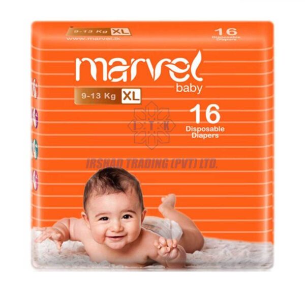 Marvel Baby Disposable Diapers Extra Large Size (16pcs)